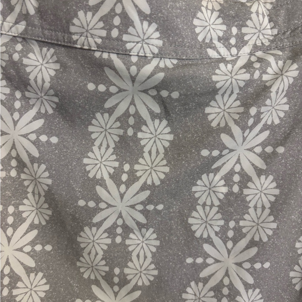 Rip Skirt Hawaii Gray White Pattern Skirt Medium - Picture 4 of 6